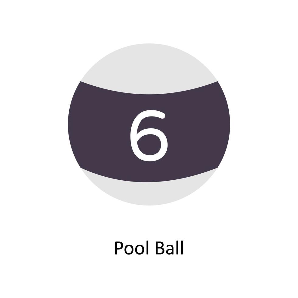 Schwimmbad Ball Vektor eben Symbole. einfach Lager Illustration Lager Illustration