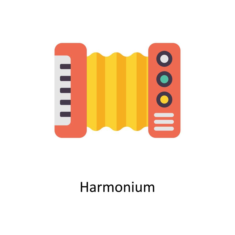 harmonium vektor platt ikoner. enkel stock illustration stock illustration