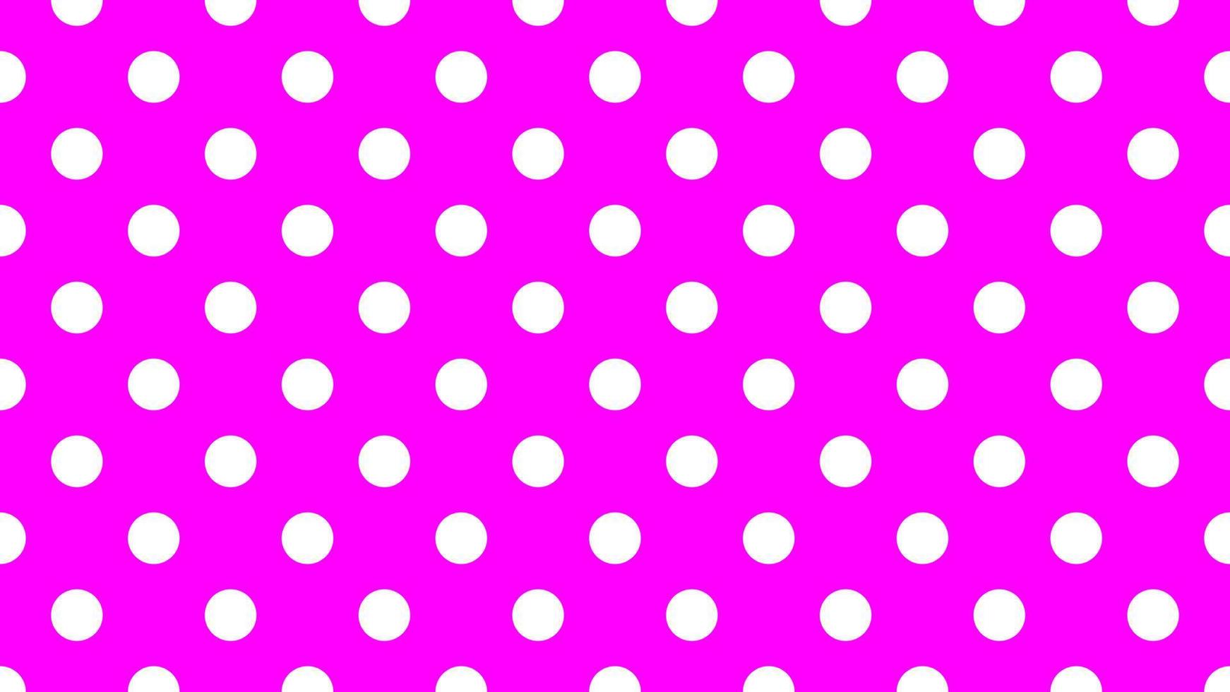 Weiß Farbe Polka Punkte Über Fuchsie lila Hintergrund vektor