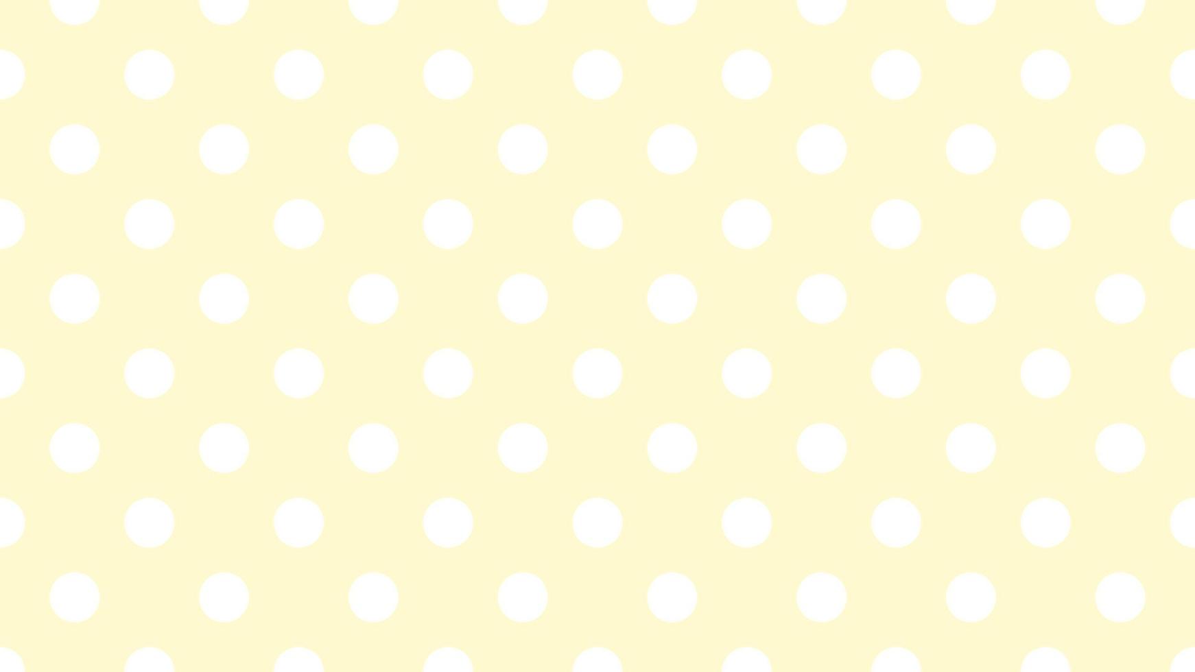 Weiß Farbe Polka Punkte Über Zitrone Chiffon Gelb Hintergrund vektor