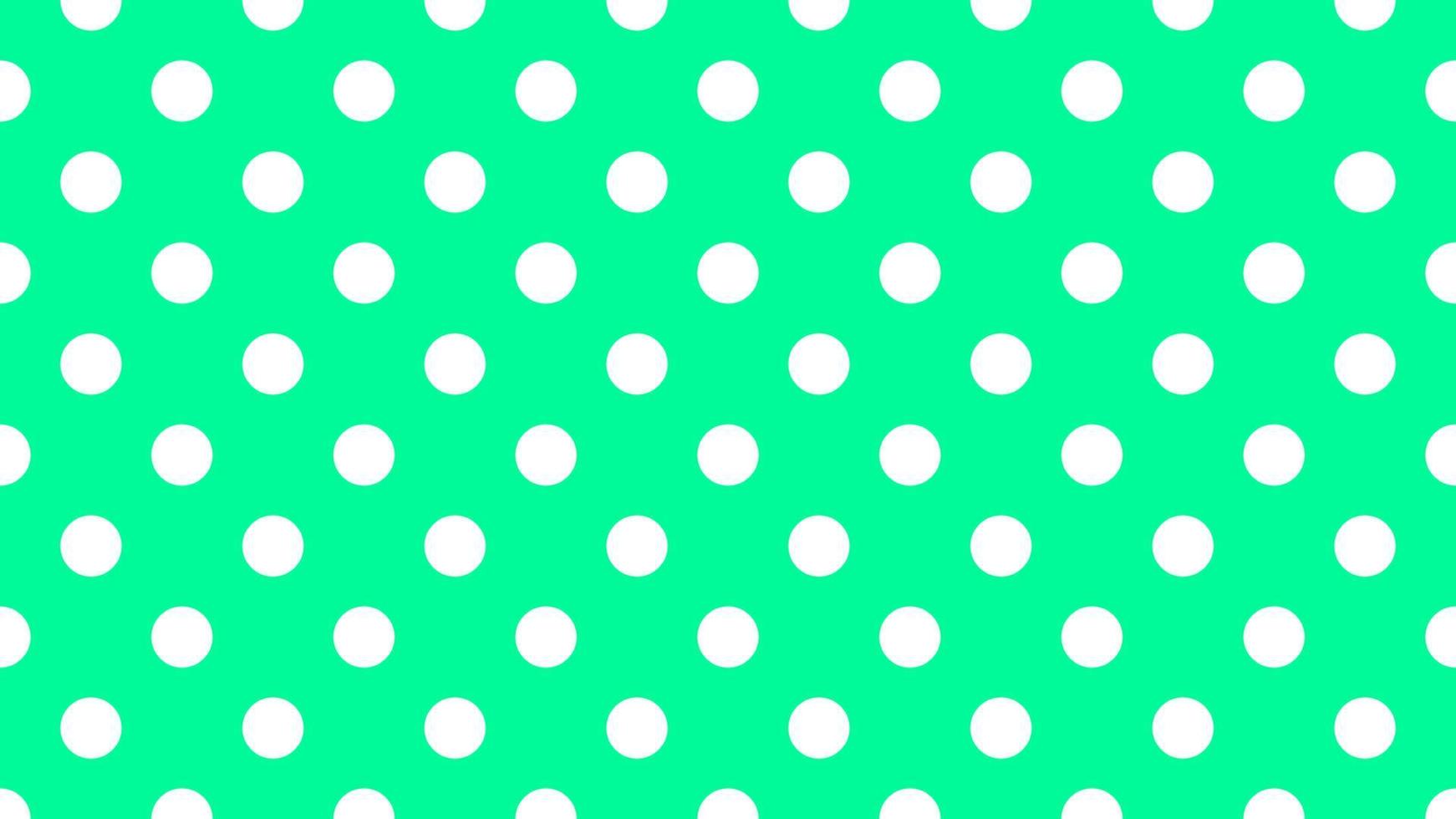 Weiß Farbe Polka Punkte Über Mittel Frühling Grün Hintergrund vektor
