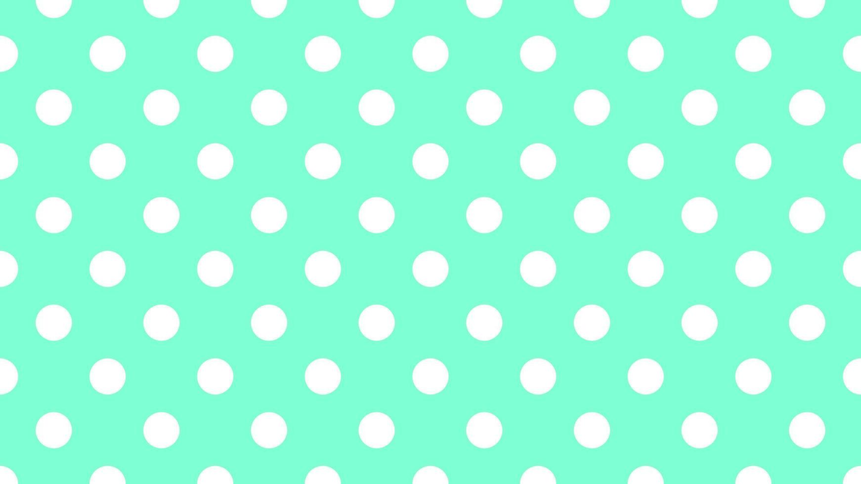 vit Färg polka prickar över akvamarin cyan bakgrund vektor