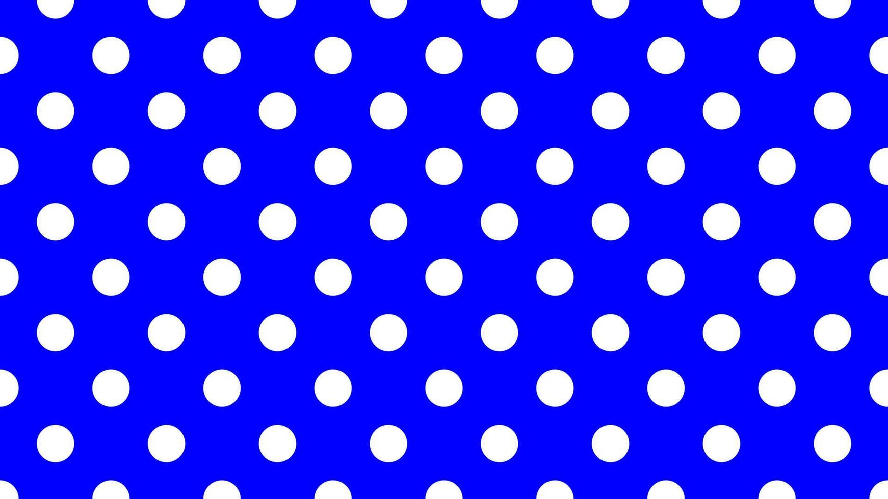 Weiß Farbe Polka Punkte Über Blau Hintergrund vektor