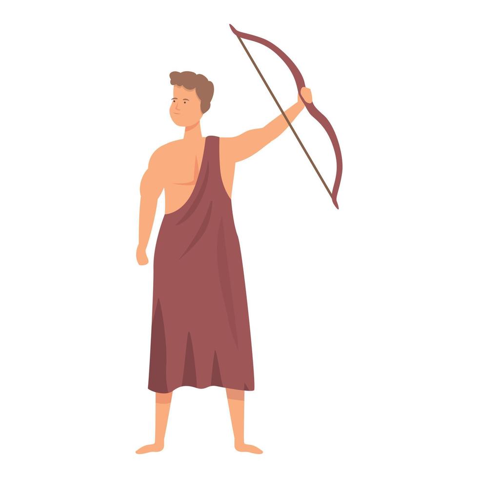 Artemis Symbol Karikatur Vektor. griechisch Gott vektor