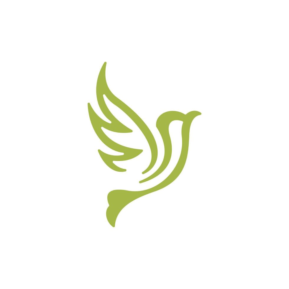 fliegend Vogel Tier modern einfach Logo vektor