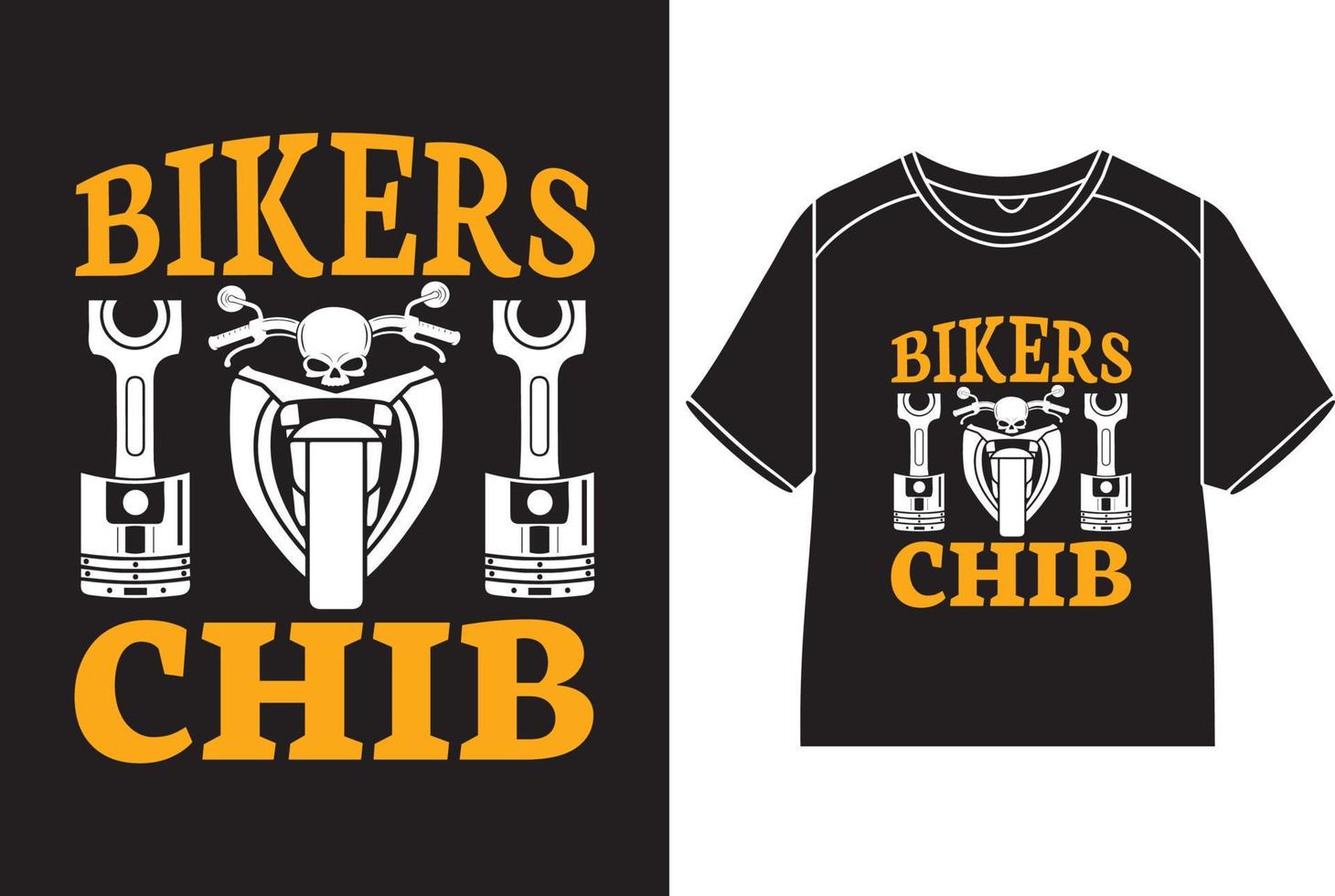 cyklister chib t-shirt design vektor