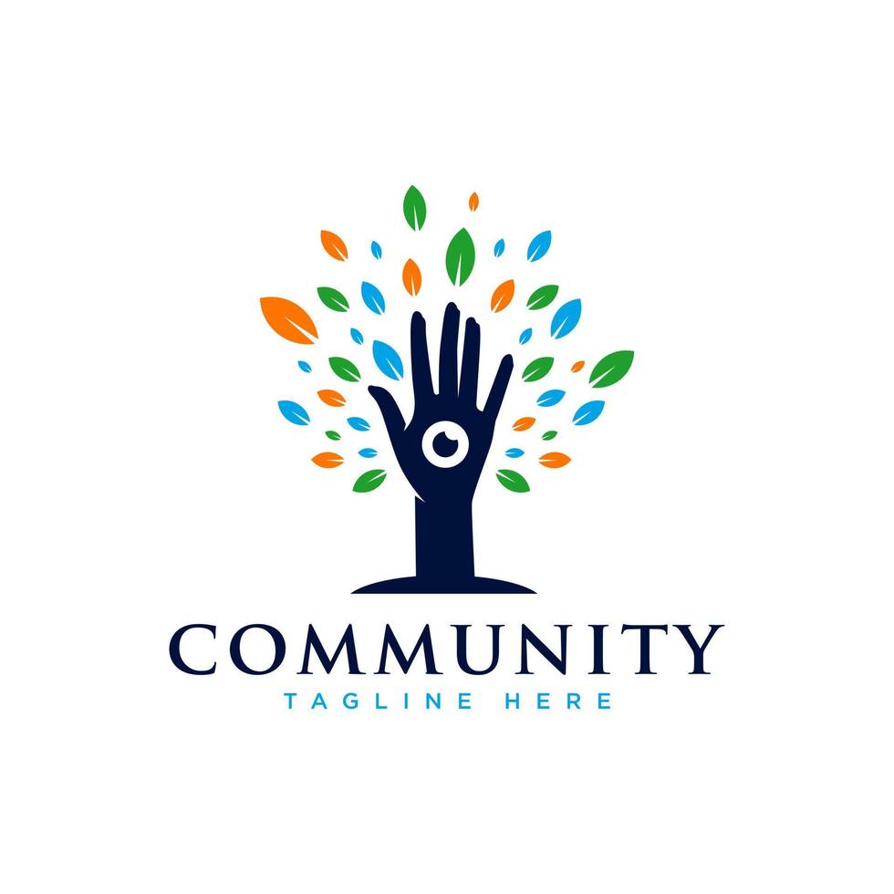 hälsa gemenskap vektor illustration logotyp