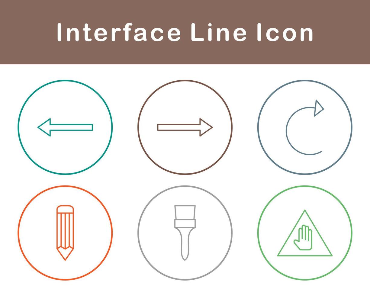 gränssnitt vektor ikon uppsättning
