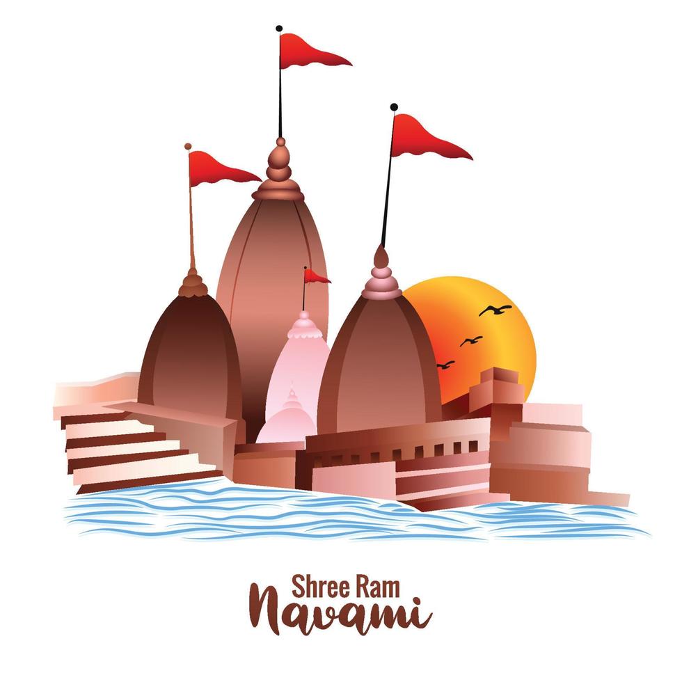 shri Bagge navami festival firande kort bakgrund vektor