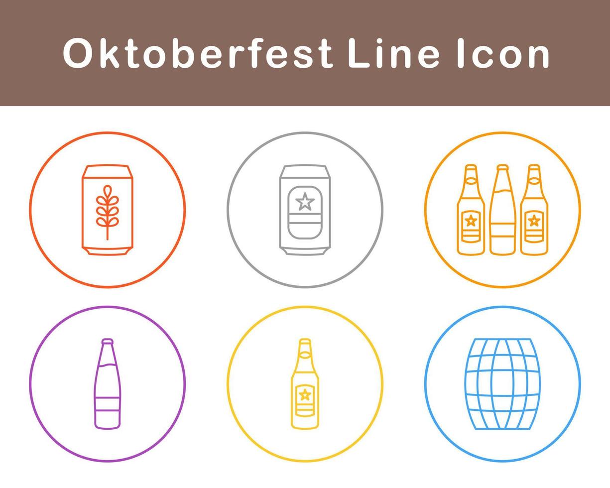 oktoberfest vektor ikon uppsättning