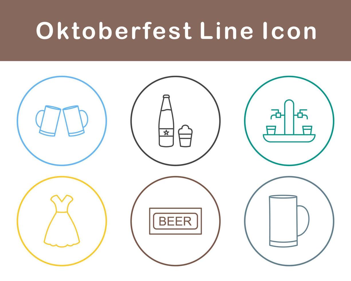 oktoberfest vektor ikon uppsättning