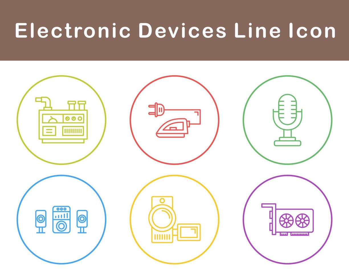elektronisch Geräte Vektor Symbol einstellen