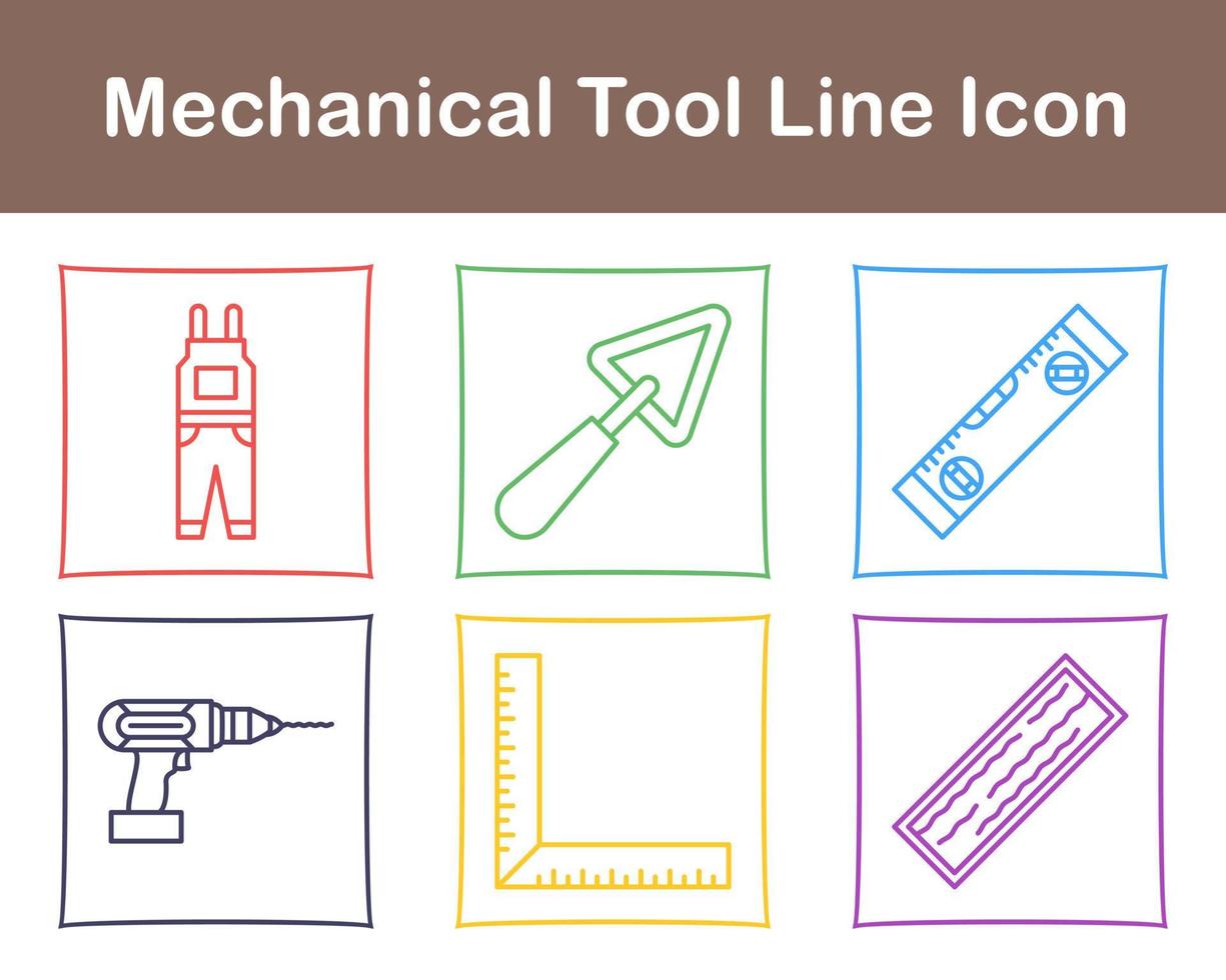 mechanisch Werkzeug Vektor Symbol einstellen