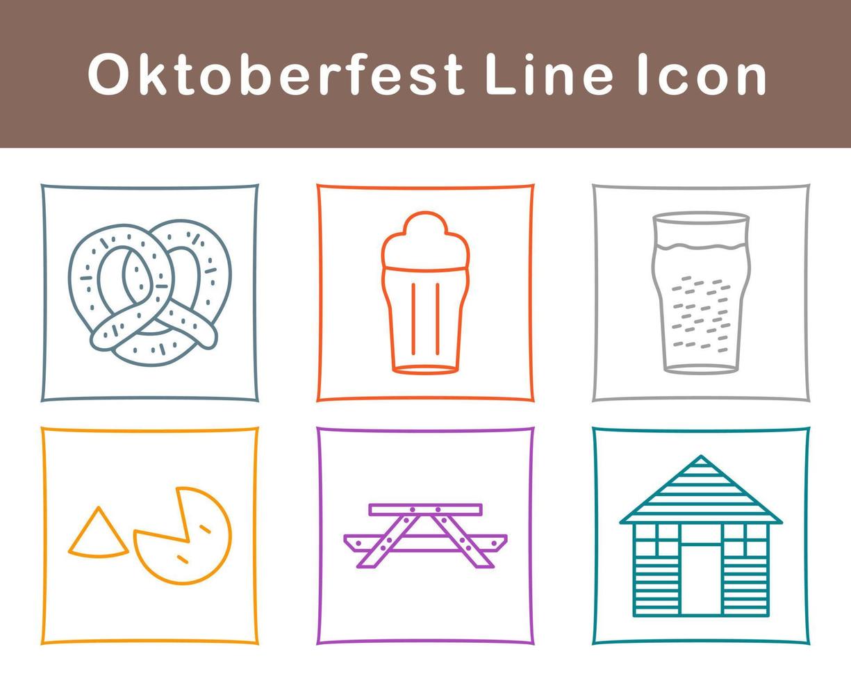 oktoberfest vektor ikon uppsättning