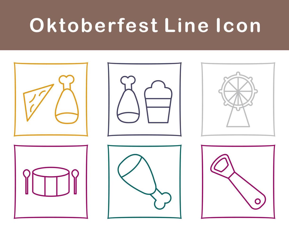 oktoberfest vektor ikon uppsättning