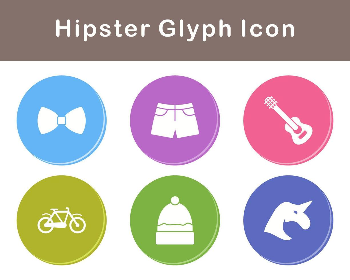 Hipster Vektor Symbol einstellen