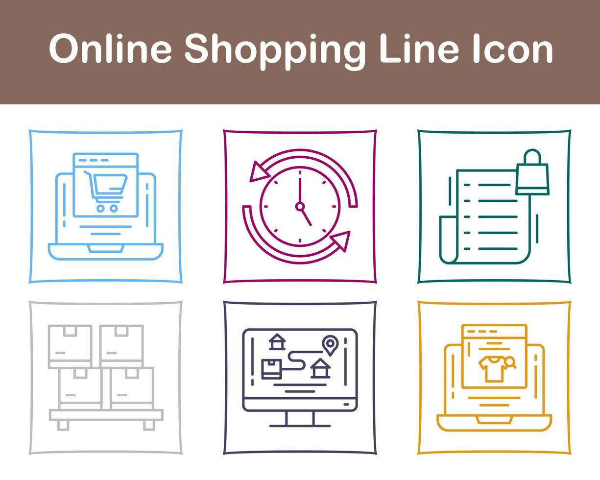 Online-Shopping-Vektor-Icon-Set vektor