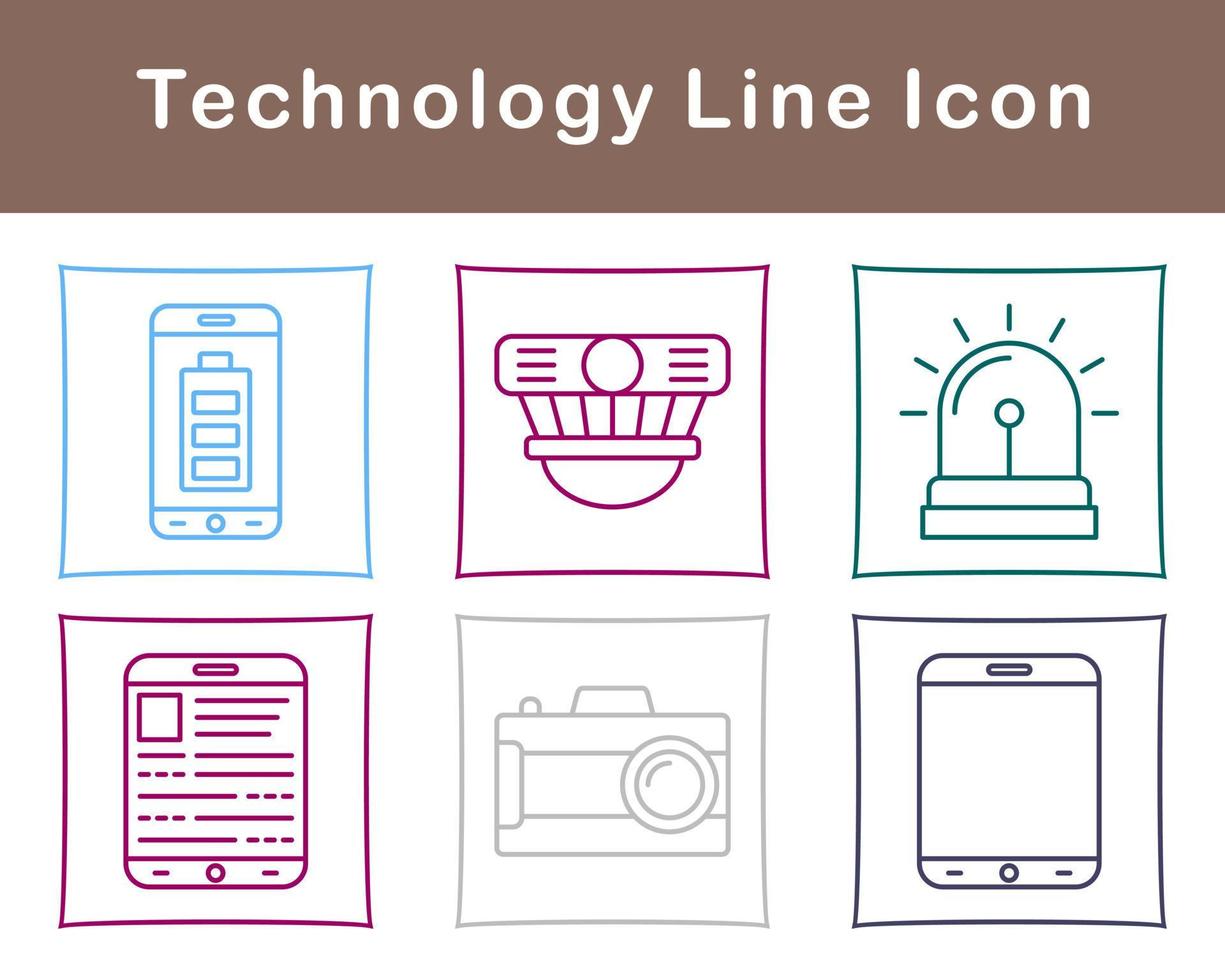 Technologie Vektor Symbol einstellen