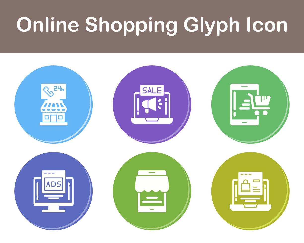 Online-Shopping-Vektor-Icon-Set vektor