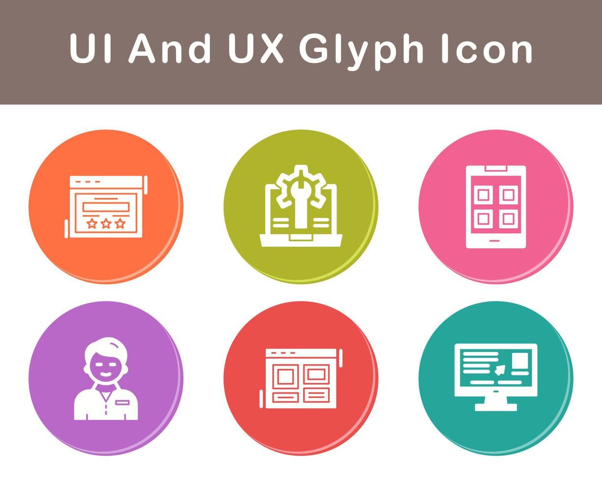 ui und ux Vektor Symbol einstellen