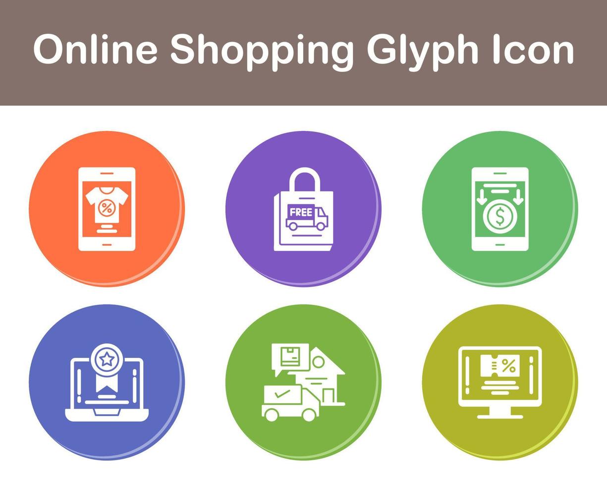 Online-Shopping-Vektor-Icon-Set vektor