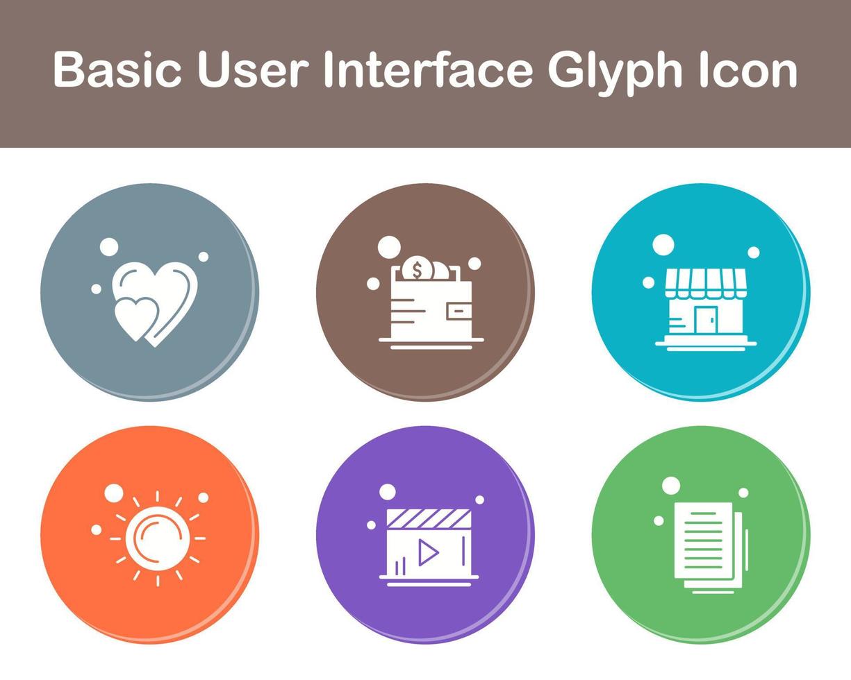 Basic Benutzer Schnittstelle Vektor Symbol einstellen