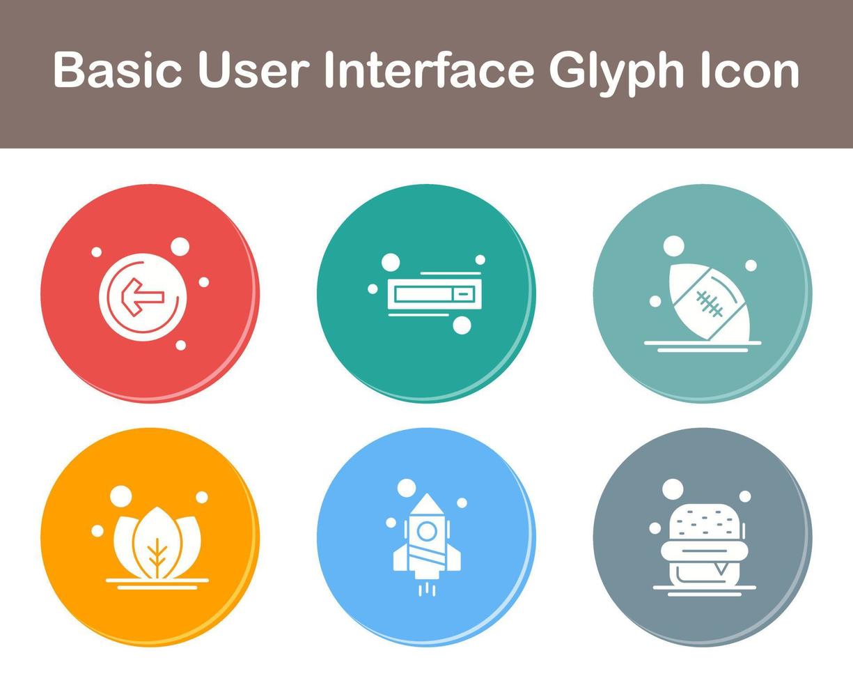 grundläggande användare gränssnitt vektor ikon uppsättning
