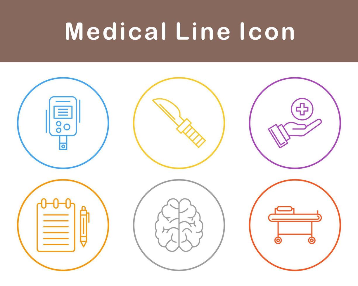 medicinsk vektor ikon uppsättning