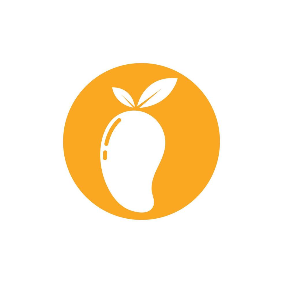 mango frukt vektor illustration logotyp