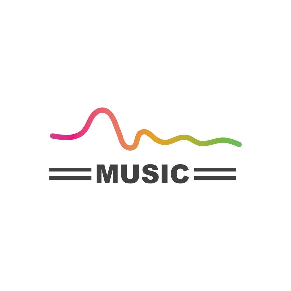 Klang Welle, Puls Linie, Ausgleich und Klang bewirken Illustration Logo Vektor Symbol