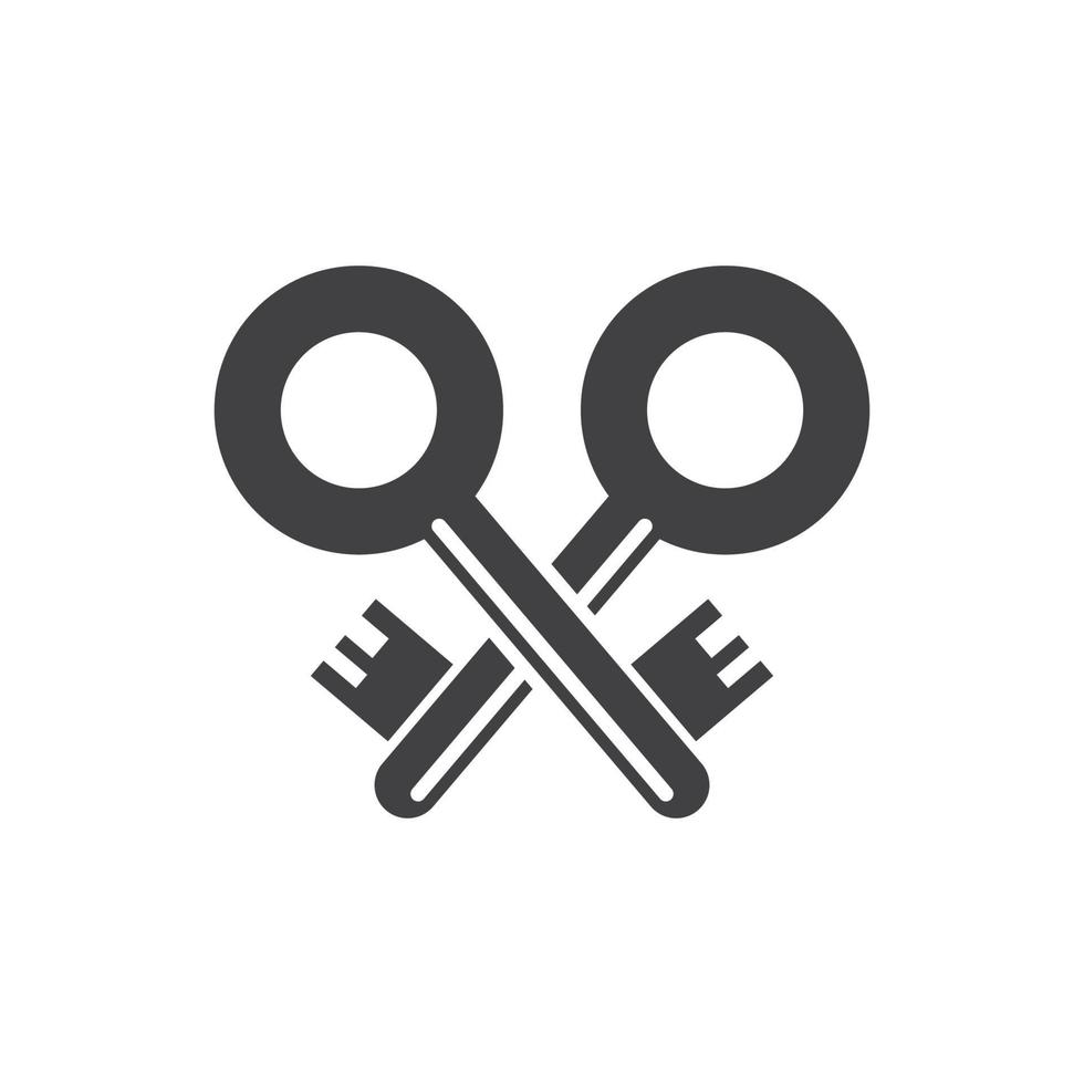 nyckel vektor illustration ikon