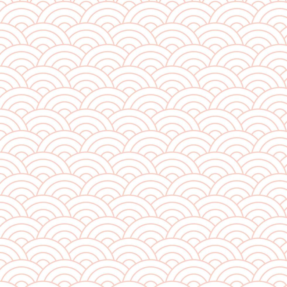 nahtlos Boho japanisch traditionell Welle Muster . zeitgenössisch minimalistisch modisch Rosa Hintergründe. Vektor Illustration eben Netz Design Element zum Webseite oder Anwendung, Grafik Design, Logo, Netz Seite? ˅