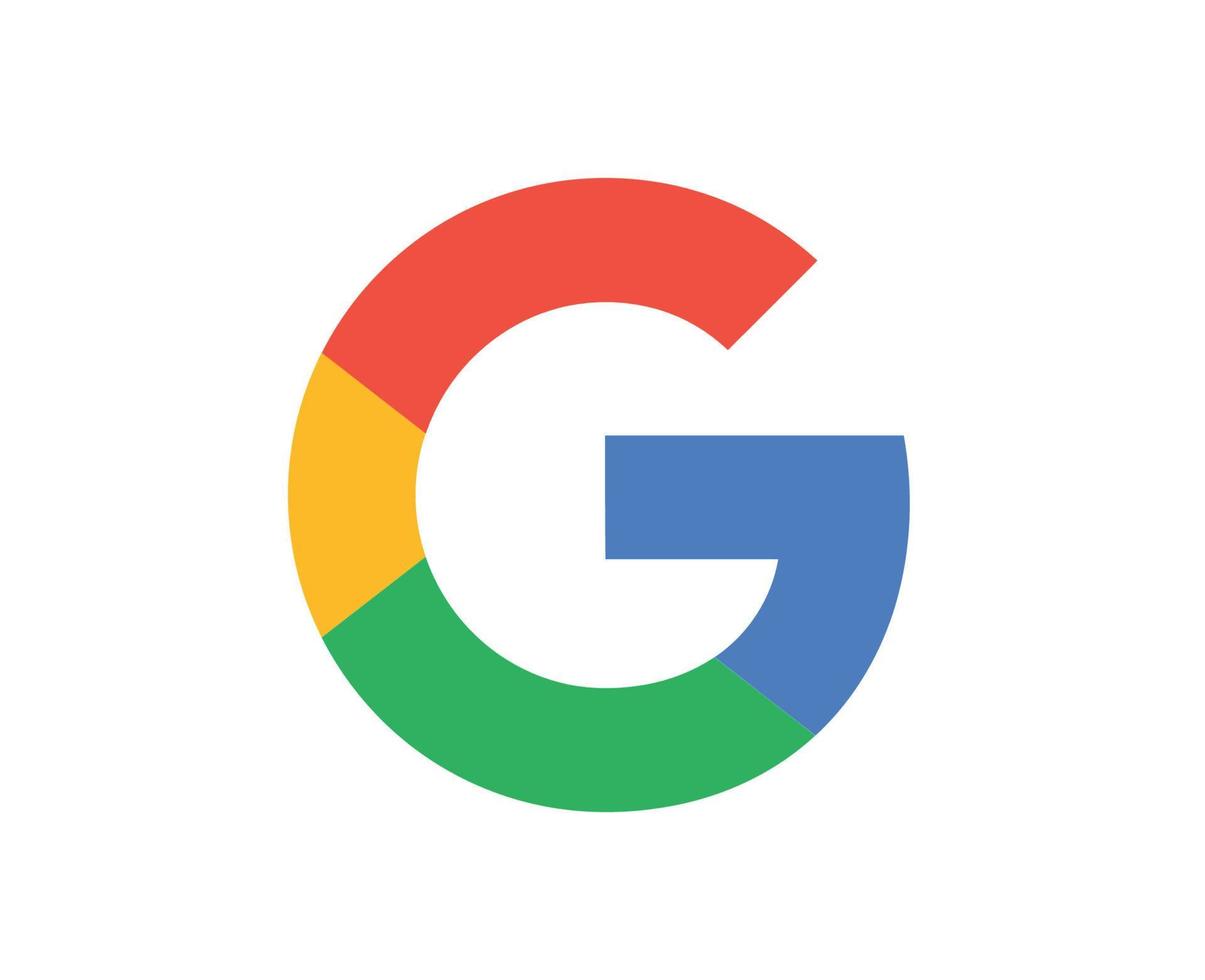 Google symbol logotyp design vektor illustration