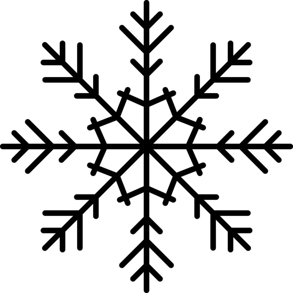 Schneeflocke Symbol Vektor. Illustration von Schneeflocke vektor