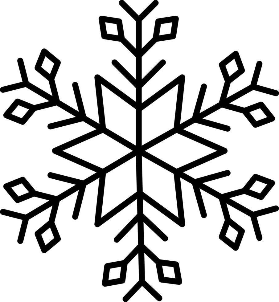 Schneeflocke Symbol Vektor. Illustration von Schneeflocke vektor