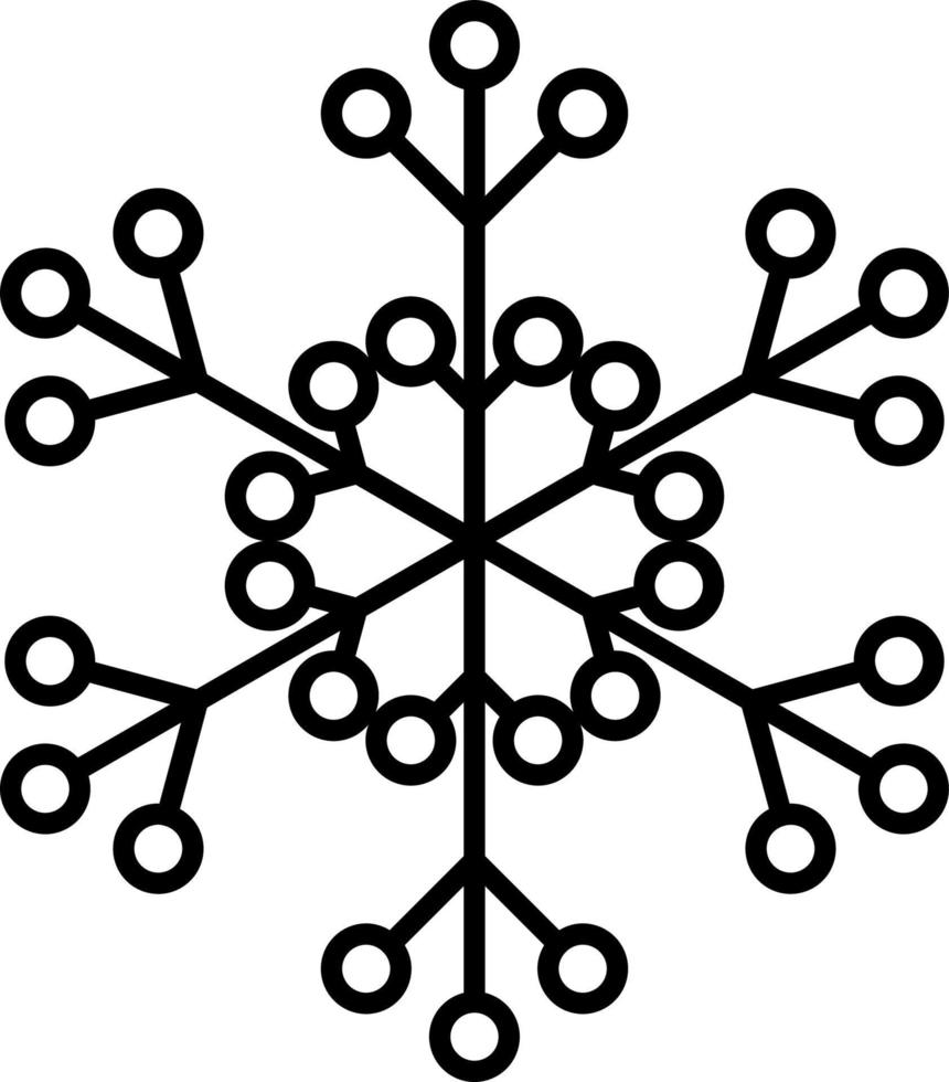 Schneeflocke Symbol Vektor. Illustration von Schneeflocke vektor