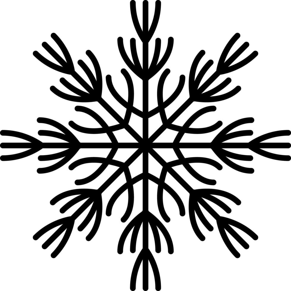 Schneeflocke Symbol Vektor. Illustration von Schneeflocke vektor