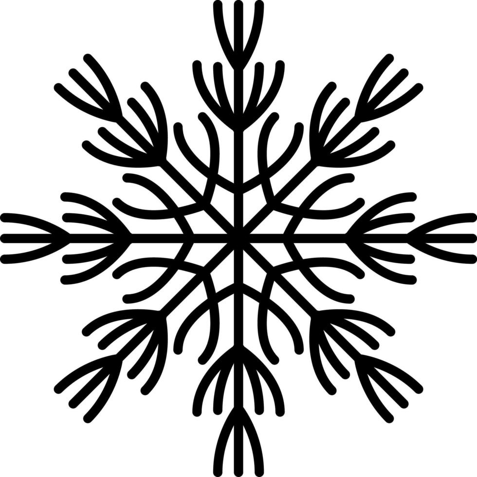 snöflinga ikon vektor. illustration av snöflinga vektor