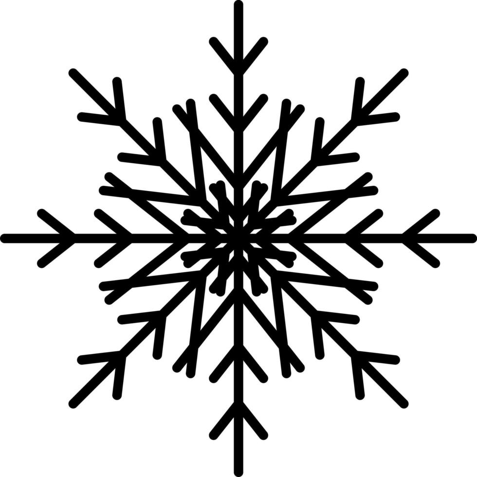Schneeflocke Symbol Vektor. Illustration von Schneeflocke vektor