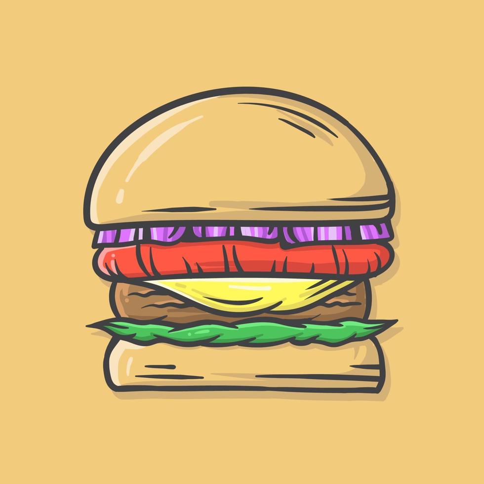 Burger Vektor-Illustration vektor