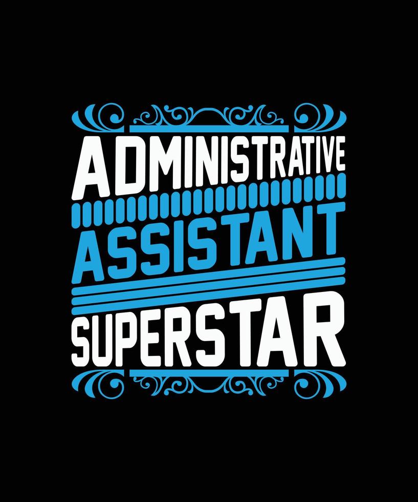 administrativ t-shirt design vektor