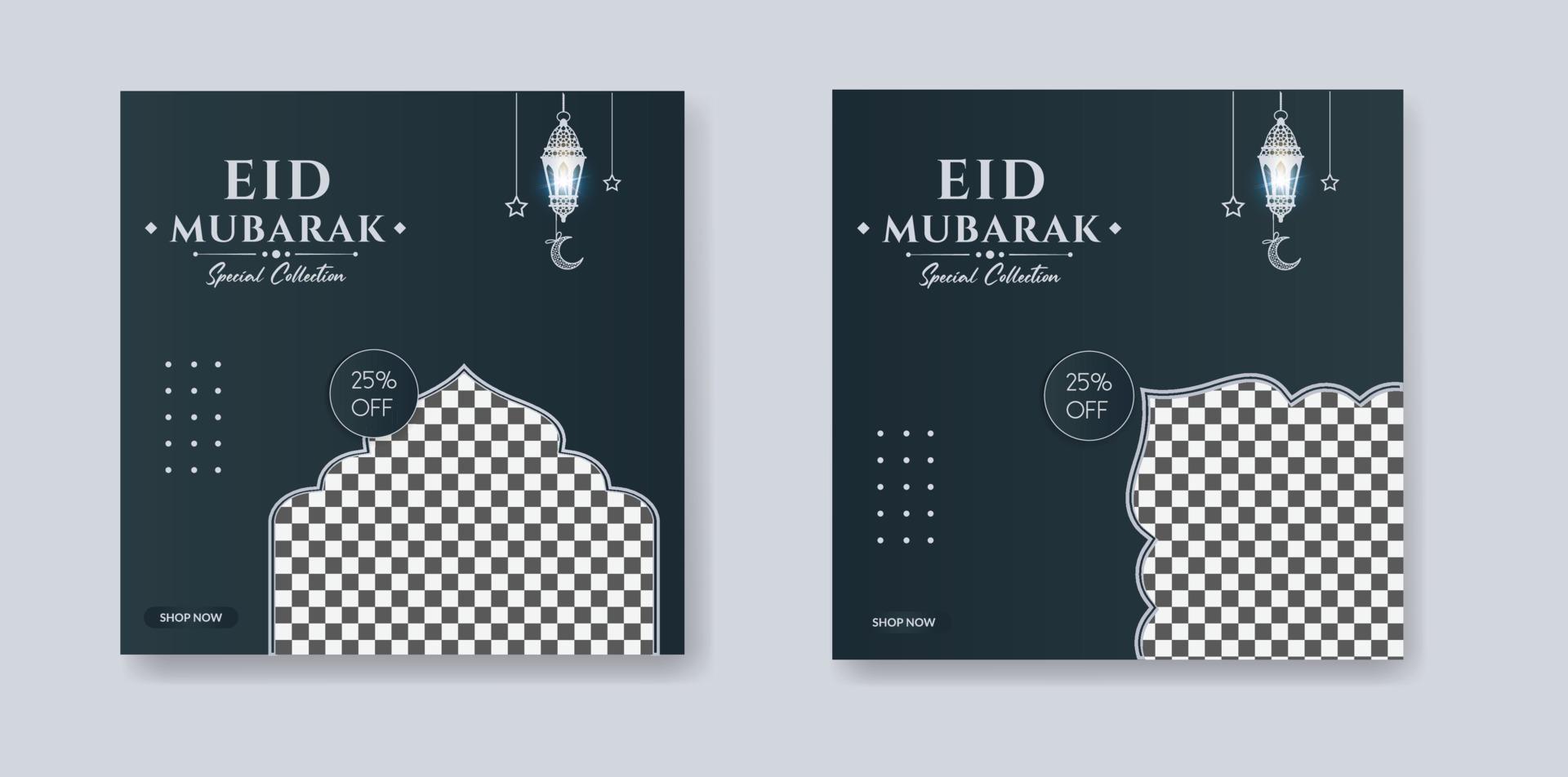 eid mode försäljning baner och ramadan försäljning baner, social media posta mall, ramadan kareem tema fyrkant flygblad, stor försäljning bunt eid annonser posta, hälsning kort islamic bakgrund design, och islamic händelse vektor