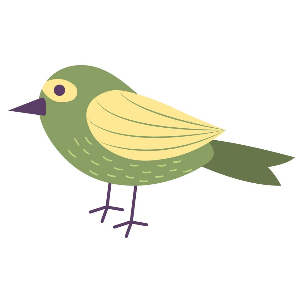 en färgrik vår fågel. vektor illustration.