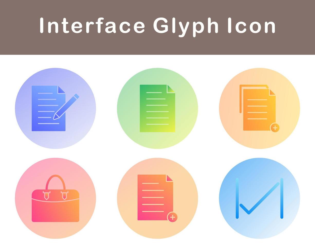gränssnitt vektor ikon uppsättning