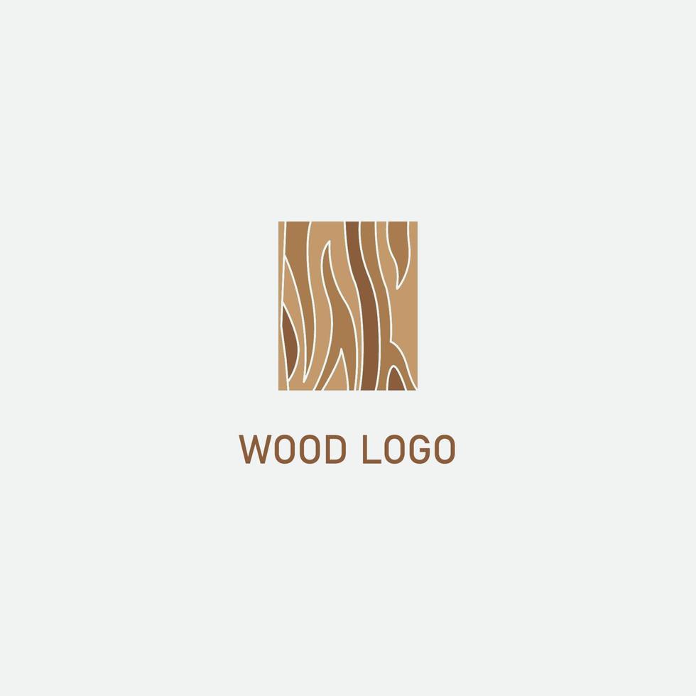 Prämie braun Farbe Holz Korn Holz Logo Vektor