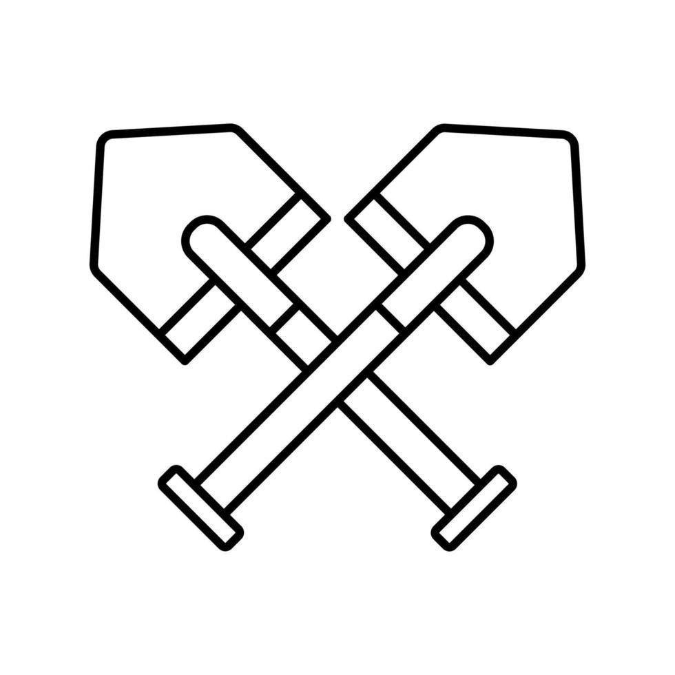 Schaufel Symbol Vektor Design Vorlagen