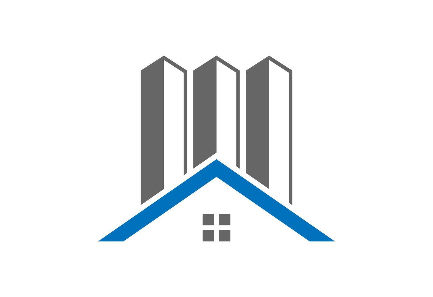 Immobilien-Haus-Logo-Design, Vektor-Design-Konzept vektor
