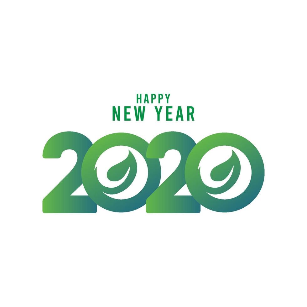glückliche neue Jahr 2020 Feier Vektor Vorlage Design Illustration