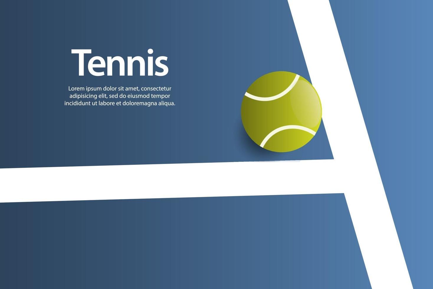 Tennisball Design Vektor Vorlage Illustration Hintergrund