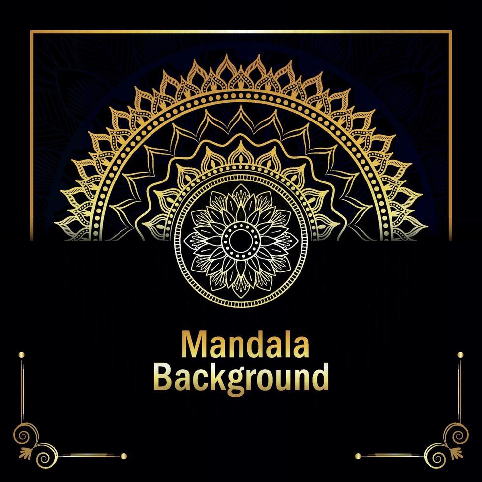 kreativer Luxus-Mandal-Hintergrund vektor